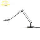Axyaa Industrial Black/Chrome Adjustable Desk LED Light for Bedroom, Studio, and Bar