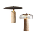 Axyaa Nordic Stone Desk Lamp: Modern Minimalist Table Decor Light for Living Room Bedside