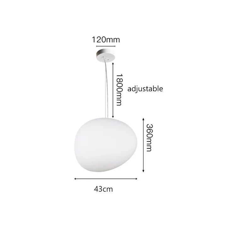 Axyaa Cobblestone Ceiling Chandelier Hanging Light Fixture for Villa Hotel Loft Stair Lighting
