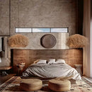 Axyaa Woven Rattan LED Chandelier for Japanese Wabi Sabi Style Home Decor