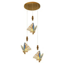 Modern Acrylic Colorful Butterfly Chandelier by Axyaa for Living Room Villa Lighting