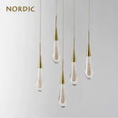 Axya Crystal Drop Pendant Light for Bedroom Decor & Home Lighting