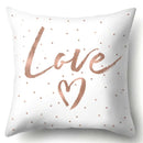 Axyaa King Queen Moon Lip Printed Pillow Cover for Home Sofa Decor 45X45CM