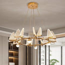Axyaa Modern LED Pendant Chandelier for Living Room Dining Room Lighting