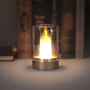 Axya LED Candle Lamp: Rechargeable Night Light for Atmosphere, Bedroom, Restaurant, and Outdoor