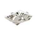 Axyaa Stainless Steel Square Plate: Hotel Molecular Cuisine Restaurant Fusion Dish