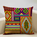 Axyaa Ethnic Style Linen Cushion Cover 45x45cm for Home Sofa Car Decoration