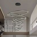 Axyaa Nordic Stair Chandelier, Living Room Bedroom Dining Room Pendant Lights, Ceiling Light