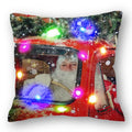Christmas Santa LED Light Pillowcase for Home Decor, 45x45cm - Axyaa