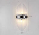 Axyaa Crystal Glass LED Wall Lamp Sconce for Bedroom Living Study Room Home Decor