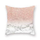 Axyaa Pink Bling Dots Geometric Throw Pillow Cover