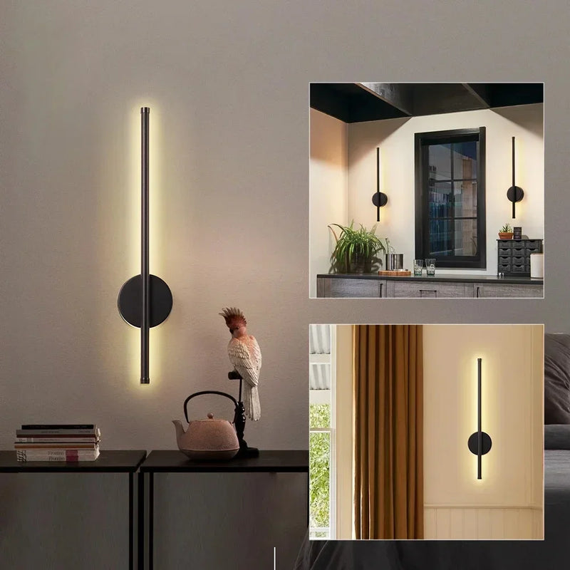 Axyaa 50CM Rechargeable LED Wall Lamp with Removable Sconces for Bedroom and Living Room