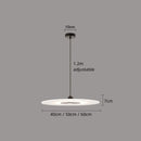 Axyaa Circular Acrylic Pendant Lights - Modern, Minimalist Lighting Fixtures for Home and Bar
