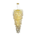 Axyaa Crystal Chandelier Set for Living & Dining Rooms with Grand Staircase Accents