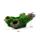 Axyaa Hollow Tree Tunnel Cave for Aquarium Fish Tank Decoration