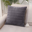 White Green Corduroy Cushion Cover 45x45, Modern Home Decor for Sofa, Axyaa Brand