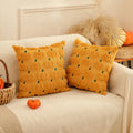 Axyaa Halloween Pumpkin Pillow Cover, 18x18 Inch Orange Cushion Case for Fall Home Decor