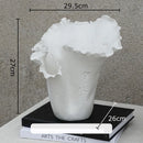 Axyaa Cave Stone Ceramic Vase for Home Decor and Floral Arrangements