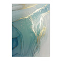 Luxurious Gilt Marble Art Print by Axyaa - Turquoise Gold Foil Texture For Home Decor