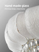 Axyaa Crystal Chandelier Pendant Light for Modern Luxury Living Room
