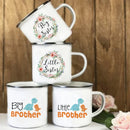 Axyaa Glass Coffee Mug Vintage Creative Design Sister Brother Sibling Breakfast Cup