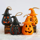 Axyaa LED Pumpkin Skull Lantern: Scary Halloween Night Light for Haunted House