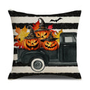 Axyaa Halloween Linen Pillow Cover: Horror Holiday Decor for Home Sofa