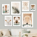 Morocco Mosque Door Canvas Print by Axyaa for Living Room Decor