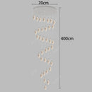 Axyaa Modern Duplex Building Staircase Chandelier for Living Room Indoor Lighting