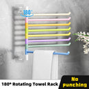 Axyaa Rotating Towel Rack Organizer for Kitchen & Bathroom Storage