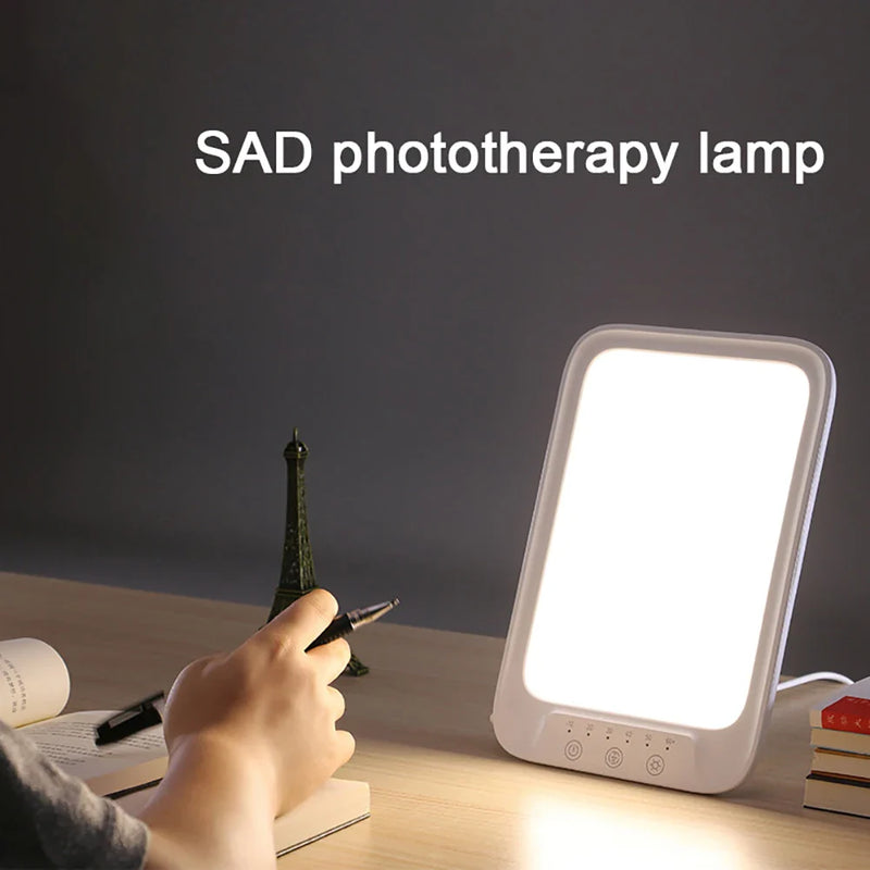 Axya Daylight Therapy Lamp 10000 Lux: Dimmable Timer, Touch Control, 5V LED Home Daylight