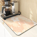 Axyaa Flowers Pattern Diatomaceous Earth Drying Mat Kitchen Accesories