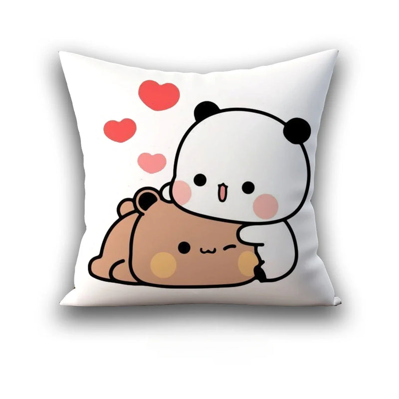 Axyaa 45x45 Cushion Cover, Cute Square Pillowcase, Birthday Wedding Gift