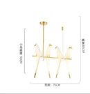 Axyaa Bird-themed LED Chandelier for Restaurant Living Room, Pendant Lamp, Floor & Desk Light