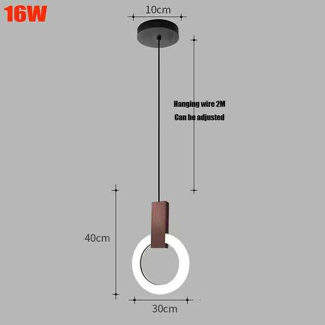 Axyaa Nordic LED Pendant Light: Stylish Ring Chandelier for Living Room, Dining Room, Bedroom