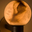 Axyaa Marble Ball Wall Lamp Old Copper Art Deco Sconce for Hotel Parlor Bedroom