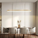 Axyaa Oval LED Pendant Light for Office, Studio, and Restaurant Decoration