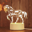 Axyaa 3D Acrylic LED Night Light | Romantic Bedroom Decoration Kids Lamp