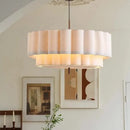 Axyaa Nordic Cream Fabric Chandelier: Simple Modern French Style for Home Decor