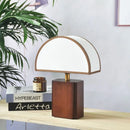 Axyaa Wood Base Wabi-sabi Living Room Lamp