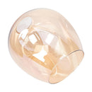 Axyaa Amber Glass Lamp Shade D15cm D18cm Vintage Light Fixture Cover