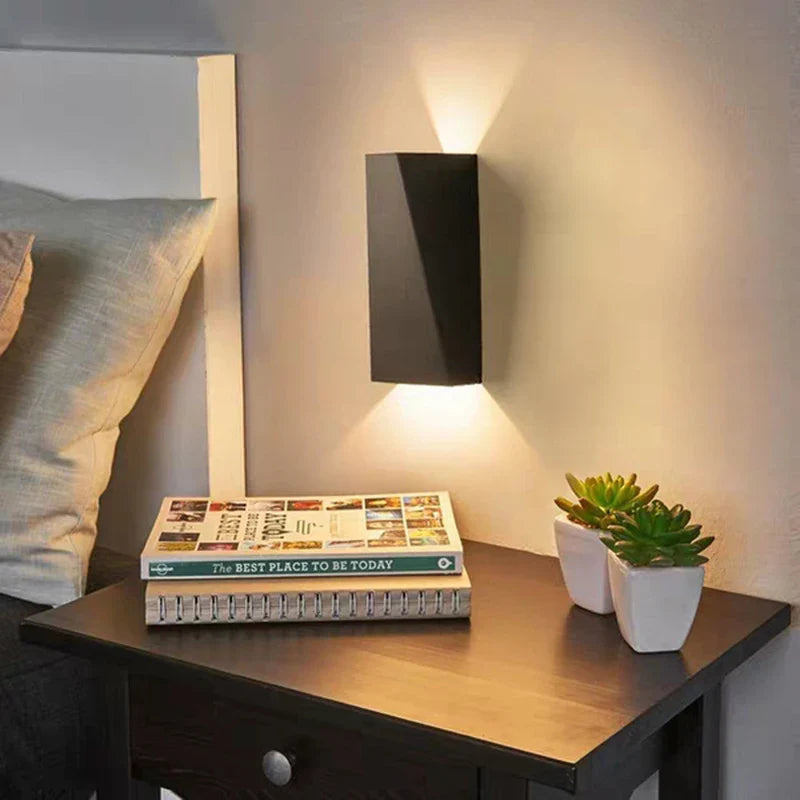 Axyaa Modern Minimalist LED Wall Lamp - Bedside Reading Lights for Bedroom and Living Room