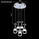 Axyaa Red Wine Glass LED Acrylic Pendant Light for Modern Home Decor