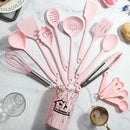 Axyaa Silicone Kitchen Utensils Set - Non-stick Heat Resistant Cooking Tools