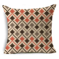 Axyaa Retro Geometry Linen Pillowcase - 45*45cm
