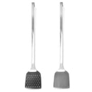 Axya Stainless Steel Long-handled Frying Shovel for Cooking and Kitchen - 18 Word Limit