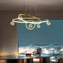 Axyaa Modern LED Pendant Chandelier for Dining Room Ceiling Lighting