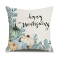 Axyaa Thanksgiving Pumpkin Maple Leaf Pillow Cover