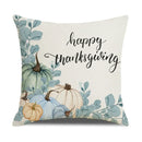 Axyaa Thanksgiving Pumpkin Maple Leaf Pillow Cover