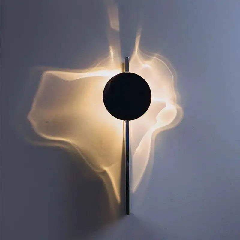 Axyaa Chrome LED Wall Lamp: Modern Science Fiction Sconce for Home Decor